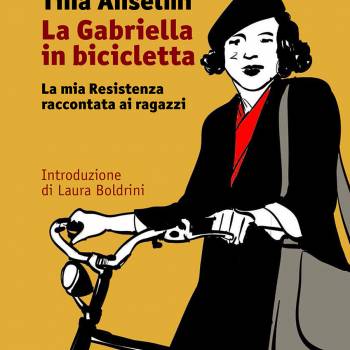 Foto: Tina Anselmi. La Gabriella in bicicletta