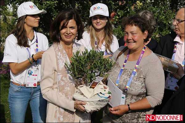 Foto: La presidente della Camera Laura Boldrini al Parco della Biodiversità