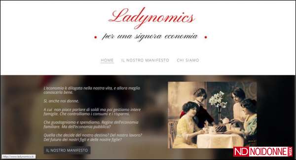 Foto: Ladynomics. La nostra economia