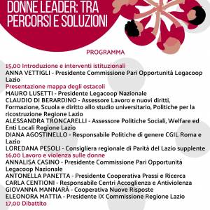 Foto Legacoop Lazio: 'Donne leader: tra percorsi e soluzioni' 2