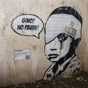 Foto La street artist Laika sulla morte di Gino Strada e sull'Afghanistan 1