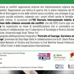 Foto Stop Rape Italia: fermiamo la violenza sessuale nei conflitti bellici. Conclusione della campagna  1