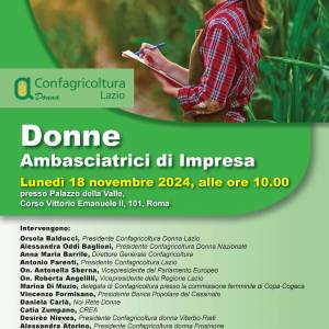 Foto Confagricoltura Donna Lazio: Donne Ambasciatrici di Impresa 1