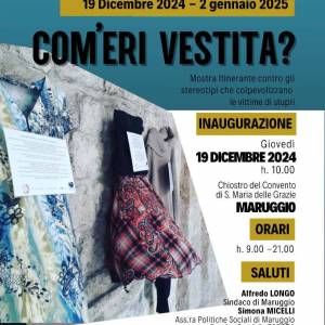 Foto MARUGGIO / COM’ERI VESTITA? La mostra che racconta le storie di violenza 2