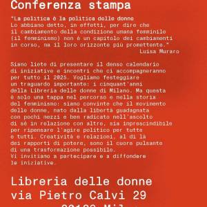 Foto Milano / La libreria delle donne: programma di iniziative per i primi 50 anni 2