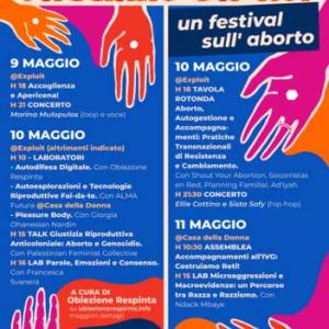 Foto A Pisa il Festival sull'aborto 'Facciamo da noi' organizzato da Obiezione Respinta 3
