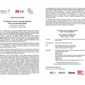 Foto Roma / 'Tina Modotti. Donna, Fotografa, Militante': inaugurata la mostra 2