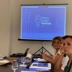 Foto La viceministra Gloria de la Fuente illustra la Politica Estera Femminista del Cile 2