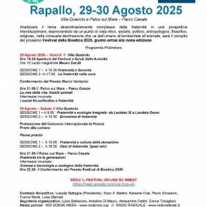 Foto Festival di Bioetica 2025: il programma tematico 1