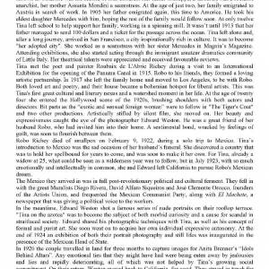 Foto Il percoso in Italia della mostra TINA MODOTTI, DONNA FOTOGRAFA, MILITANTE. Una vita fra due mondi 11