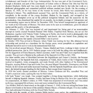 Foto Il percoso in Italia della mostra TINA MODOTTI, DONNA FOTOGRAFA, MILITANTE. Una vita fra due mondi 12