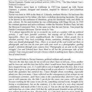 Foto Il percoso in Italia della mostra TINA MODOTTI, DONNA FOTOGRAFA, MILITANTE. Una vita fra due mondi 19