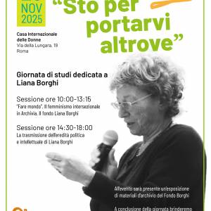 Foto Roma / Giornata dedicata a Liana Borghi 1