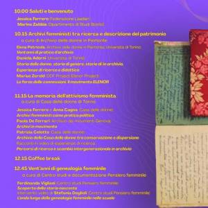 Foto Archivi femministi a Torino: il programma del convegno  2