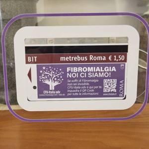Foto Fibromialgia / L'ATAC di Roma stampa 500mila biglietti: obiettivo è far conoscere questa patologia 3