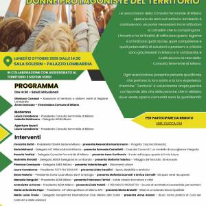 Foto 'Donne Protagoniste del Territorio', incontro promosso dalla Consulta Femminile di Milano 7