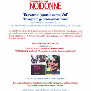 Foto Eravamo (quasi) come voi: un dialogo fra generazioni di donne 1