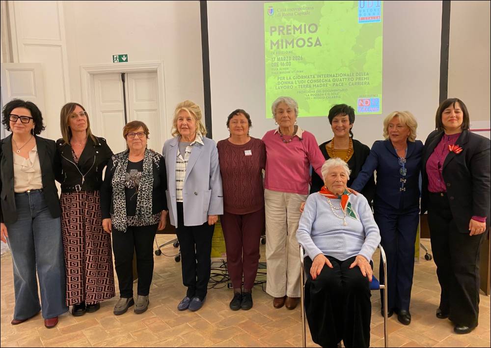 Foto: Premio Mimosa 2026 dell'Udi Monteverde: celebrati i talenti delle donne 