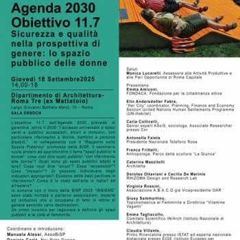 Foto: AGENDA 2030. OBIETTIVO 11.7
