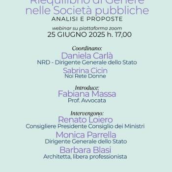 Foto: RIEQUILIBRIO DI GENERE NELLE SOCIETA' PUBBLICHE. Analisi e proposte