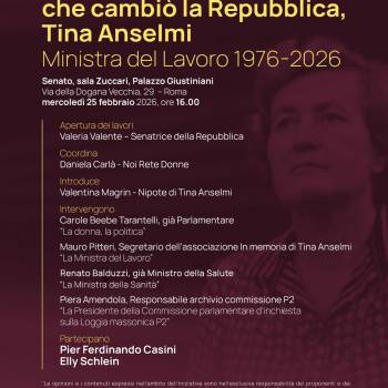 Foto: Una donna che cambiò la Repubblica. Tina Anselmi