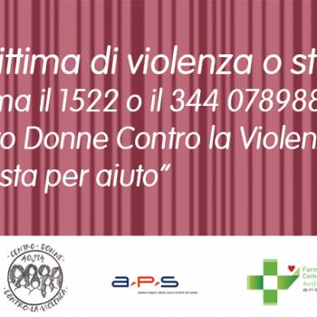 Foto: Aosta: la scontrino delle farmacie comunali contro la violenza sulle donne