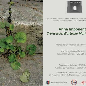 Foto: Tre esercizi d’arte per Maria Soledad, il libro di Anna Imponente
