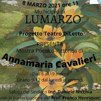 Foto: A Lumarzo sarà un 8 marzo con l'arte di Annamaria Cavalieri