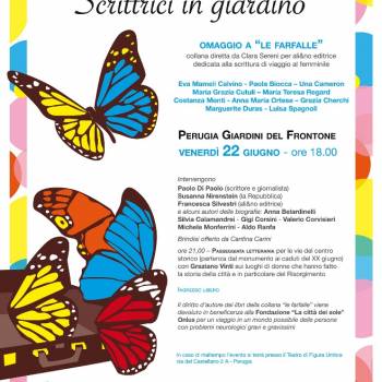 Foto: Perugia: un omaggio a Clara Sereni e alle 'farfalle'