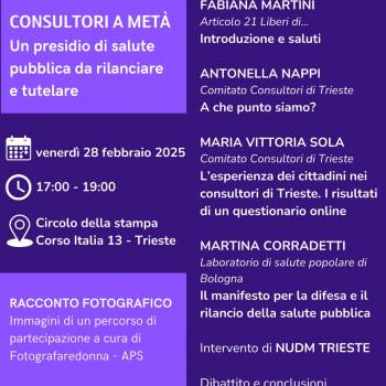 Foto: Trieste / Consultori a metà