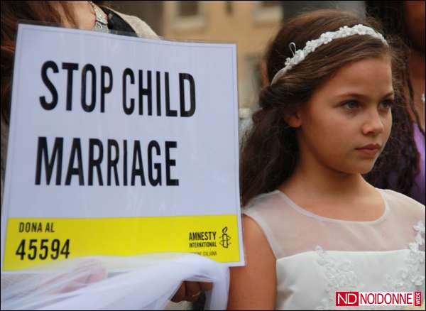 Foto: Amnesty International. Mai più spose bambine