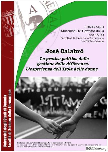 Foto: Catania / UDI e Cattedra di Sociologia dei comportamenti collettivi