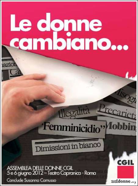 Foto: CGIL / Le donne cambiano… il lavoro, la società, il Paese