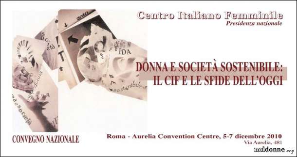 Foto: CIF / Donna e società sostenibile, convegno a Roma