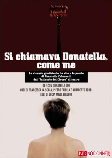 Foto: Dedicato a Donatella Colasanti: a Roma teatro di denuncia per non dimenticare
