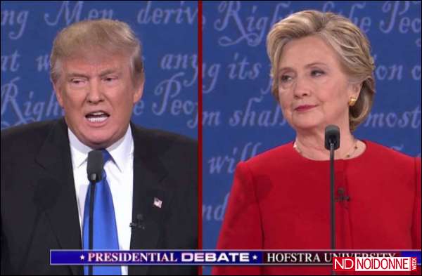 Foto: Hillary, la “Lady in red” contro Barbablu