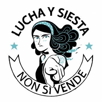 Foto: Lucha y Siesta: azione artistica anonima ci dà forza, il 5 agosto affrontiamo l’asta