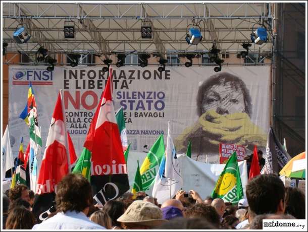 Foto: Roma, manifestazione contro la legge bavaglio - di Nadia Angelucci