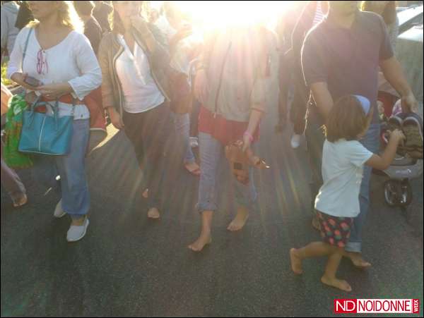 Foto: Venezia chiama, Roma risponde: la “Marcia delle Donne e degli Uomini scalzi