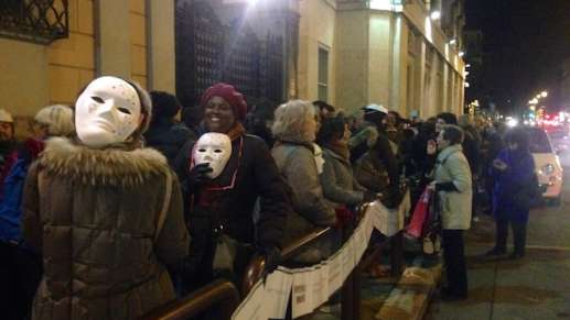 Foto: Contro il sessismo e contro il razzismo, un flash mob a Roma