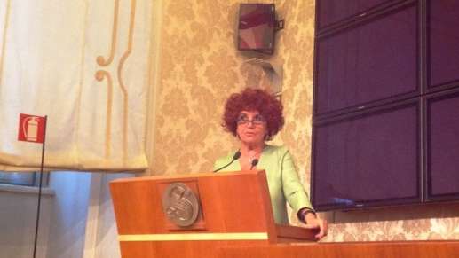 Foto: DonnaeSalute, Valeria Fedeli alla presentazione in Senato