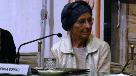 Foto: Emma Bonino alla presentazione de' L'ordine delle cosa di Andrea Segre