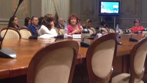 Foto: Giovanna Martelli alla Presentazione dei dati Istat sulla violenza contro le donne