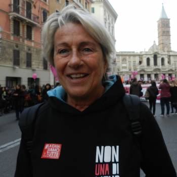 Foto: Non Una di Meno, Maria Brighi alla Manifestazione di Roma