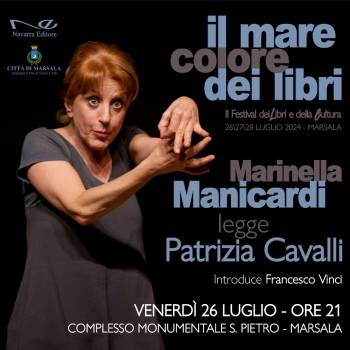 Foto: A Marsala Marinella Manicardi in scena con le poesie di Patrizia Cavalli